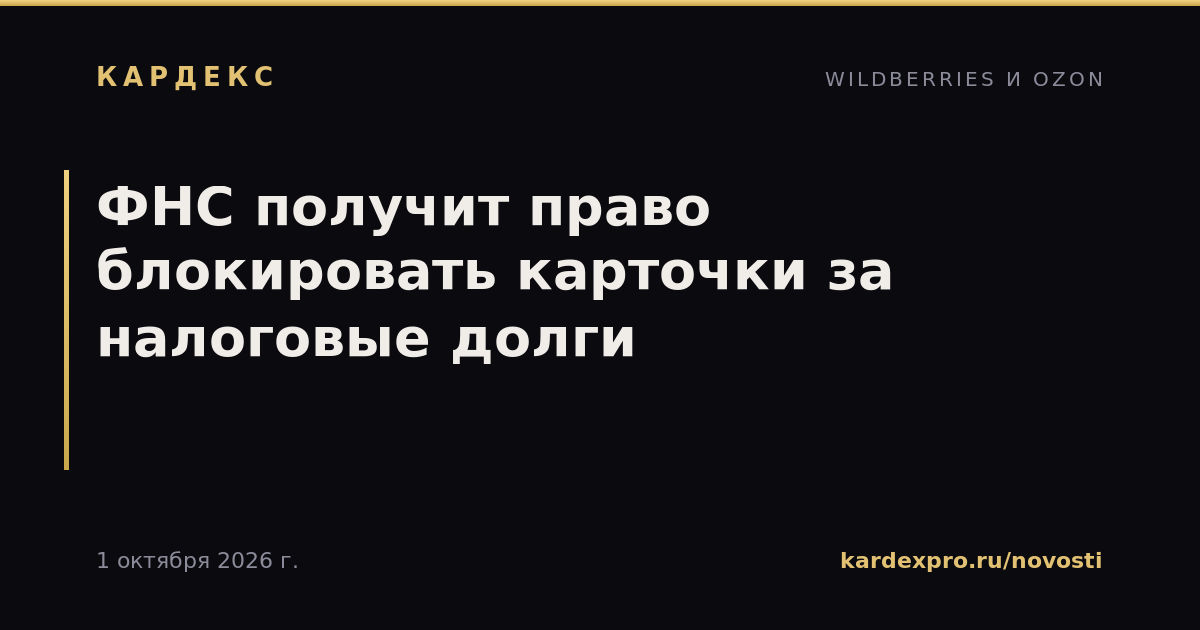 ФНС получит право блокировать карточки за налоговые долги
